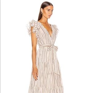 Ulla Johnson Liliana Dress perfect condition. Metallic stripe sleeveless dress